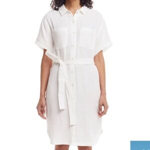 Weatherproof 100% Cotton Shirt Dress Swim Cover
